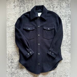 Aritzia Wilfred Free The Ganna Shirt Jacket Black Size Small